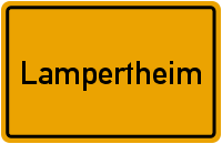 Ortsschild Lampertheim