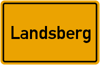 Ortsschild Landsberg