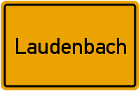 Ortsschild Laudenbach