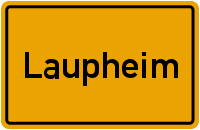 Ortsschild Laupheim