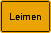 Ortsschild Leimen