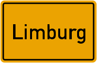 Ortsschild Limburg an der Lahn