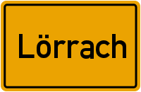 Ortsschild Lörrach