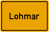 Ortsschild Lohmar