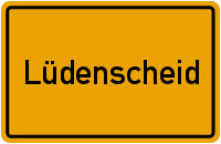 Ortsschild Lüdenscheid