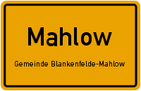 Ortsschild Blankenfelde-Mahlow