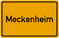 Ortsschild Meckenheim