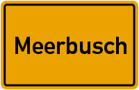 Ortsschild Meerbusch