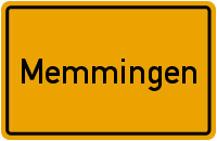 Ortsschild Memmingen