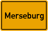 Ortsschild Merseburg