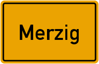 Ortsschild Merzig