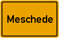 Ortsschild Meschede