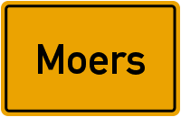 Ortsschild Moers