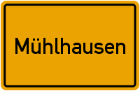 Ortsschild Mühlhausen