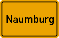 Ortsschild Naumburg Saale