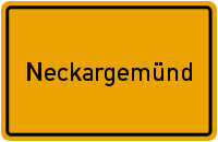 Ortsschild Neckargemünd