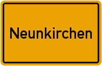 Ortsschild Neunkirchen