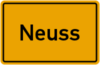 Ortsschild Neuss