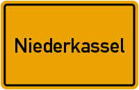 Ortsschild Niederkassel