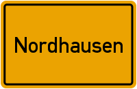 Ortsschild Nordhausen