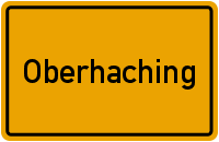 Ortsschild Oberhaching