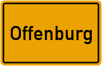 Ortsschild Offenburg