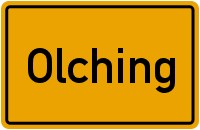 Ortsschild Olching