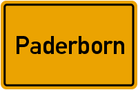 Ortsschild Paderborn