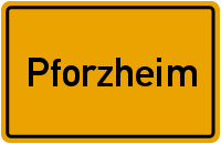 Ortsschild Pforzheim