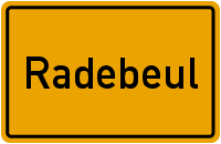 Ortsschild Radebeul