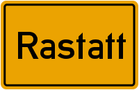 Ortsschild Rastatt