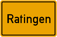 Ortsschild Ratingen