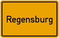 Ortsschild Regensburg