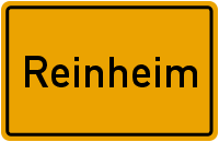 Ortsschild Reinheim