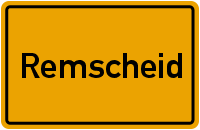 Ortsschild Remscheid