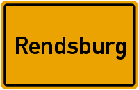 Ortsschild Rendsburg