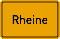 Ortsschild Rheine