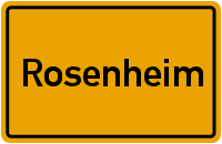 Ortsschild Rosenheim