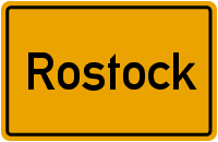 Ortsschild Rostock