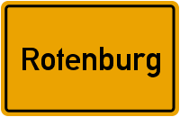 Ortsschild Rotenburg