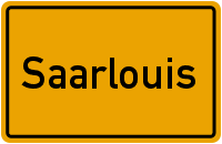 Ortsschild Saarlouis