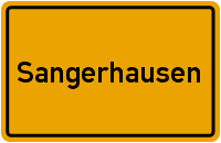 Ortsschild Sangerhausen