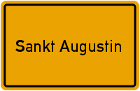 Ortsschild Sankt Augustin