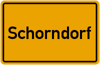 Ortsschild Schorndorf