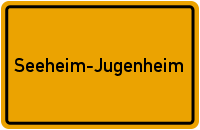 Ortsschild Seeheim-Jugenheim