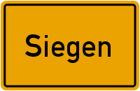 Ortsschild Siegen