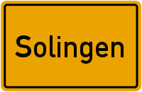 Ortsschild Solingen