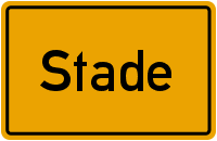 Ortsschild Stade