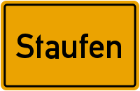 Ortsschild Staufen