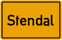 Ortsschild Stendal